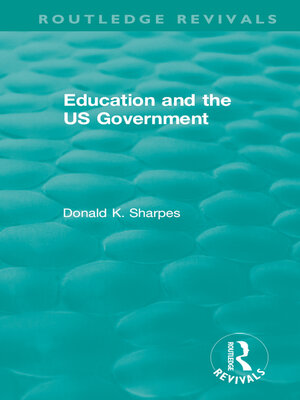 cover image of Education and the US Government